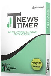 T-NewsTimer attaches to Metatrader 4 currency charts and counts down the time to the next news announcement